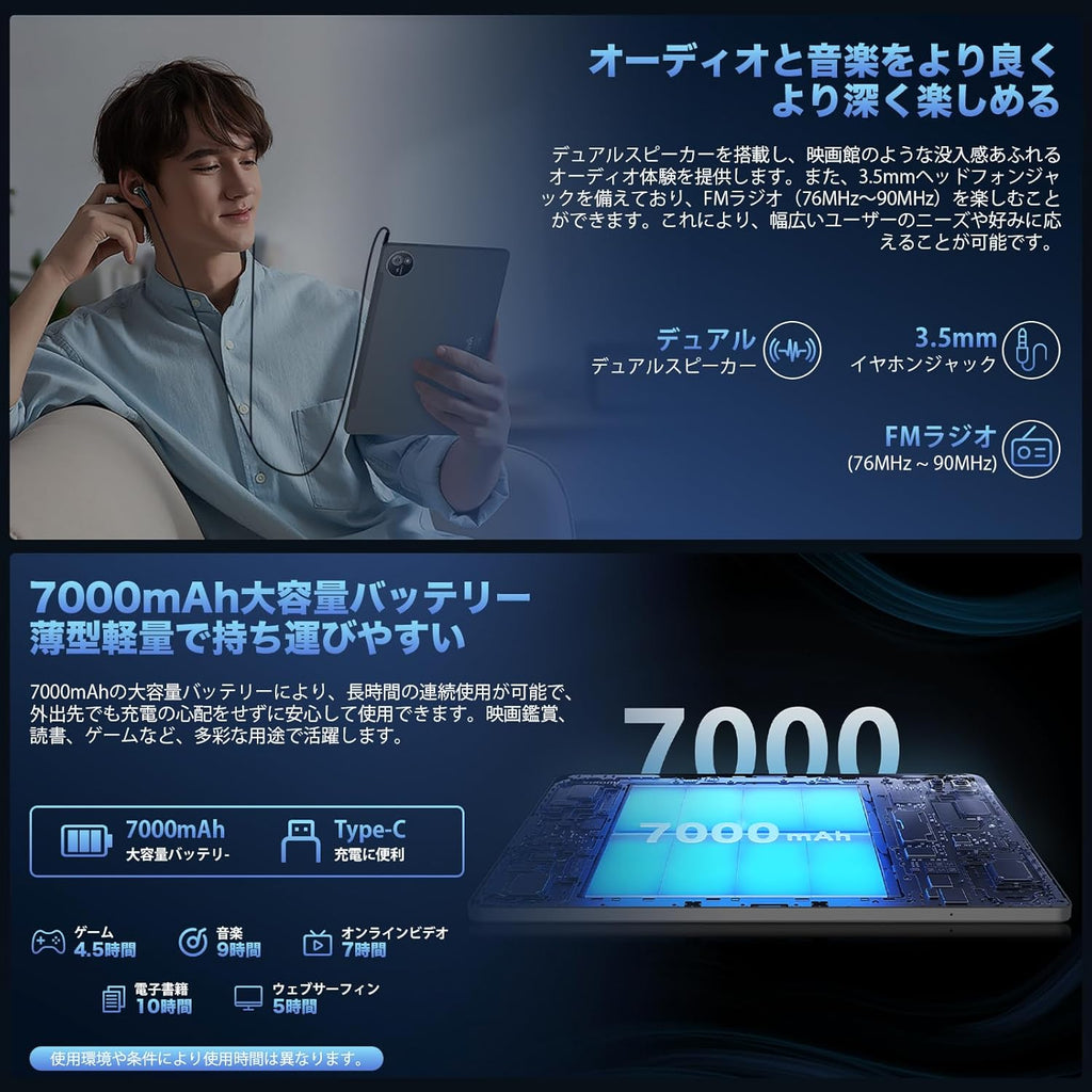 タブレットPC 10インチ Android 15 wi-fiモデル AvidPad S60 【中古品・特価セール】