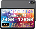【Android 15 タブレット 12インチ】Rebecco K90 アンドロイド タブレット wi-fiモデル 2K IPS大画面 T615チップ RAM24GB+ROM128GB Android Tablet 12インチ 顔認識+GPS+OTG Widevine L1&Netflix 無線投影+画面分割+FMラジオ 8000mAh 18W急速充電 GMS/TELEC認証