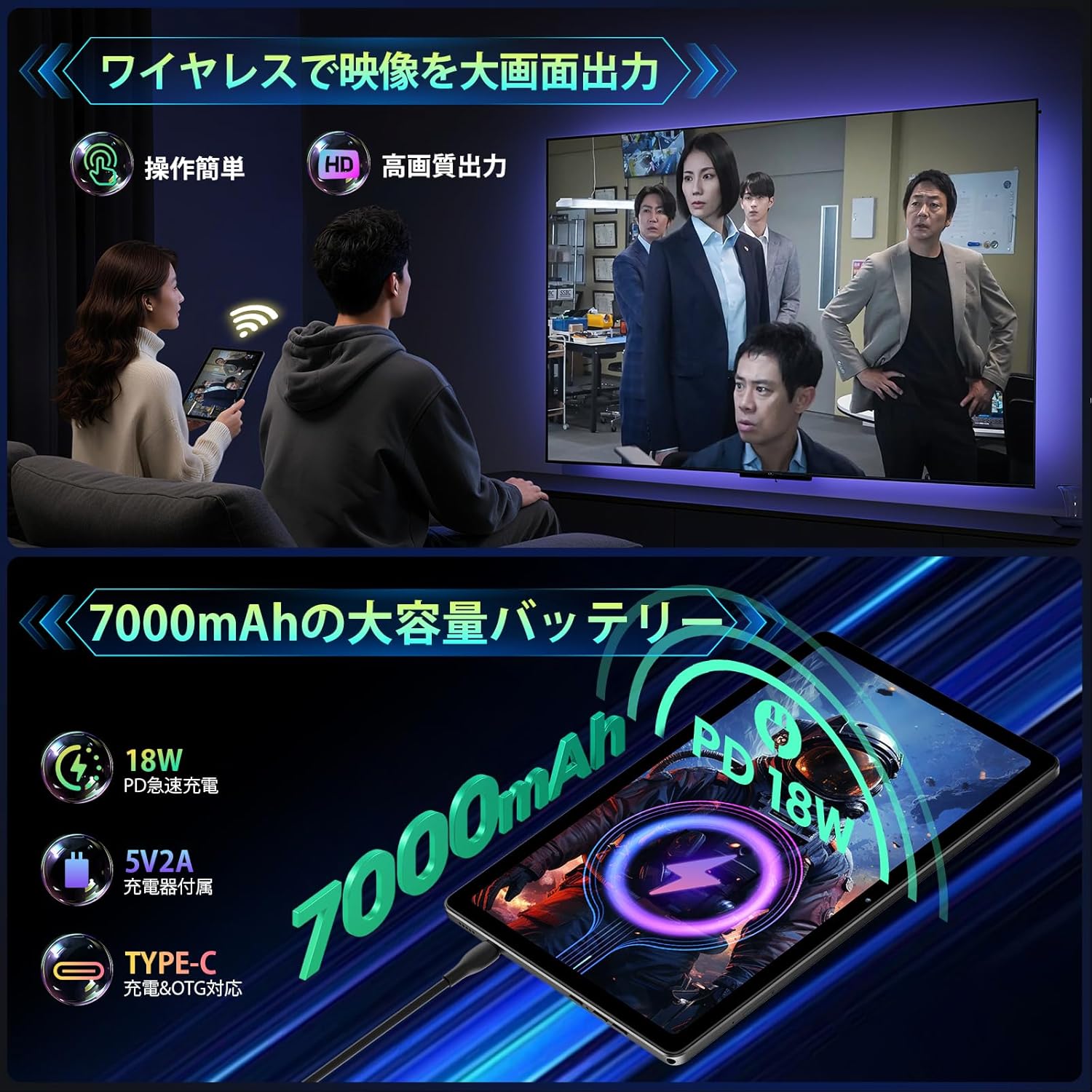 【G99 タブレット 10インチ】Rebecco M30 Pro タブレット simフリー Helio G99 Tablet 10.4インチ android15 tablet 2K 解像度 RAM20GB+ROM128GB 顔認証 GPS搭載 4G通話/BT5.2/OTG/無線投影/FMラジオ/GMS/Widevine L1対応 7000mAh 440g
