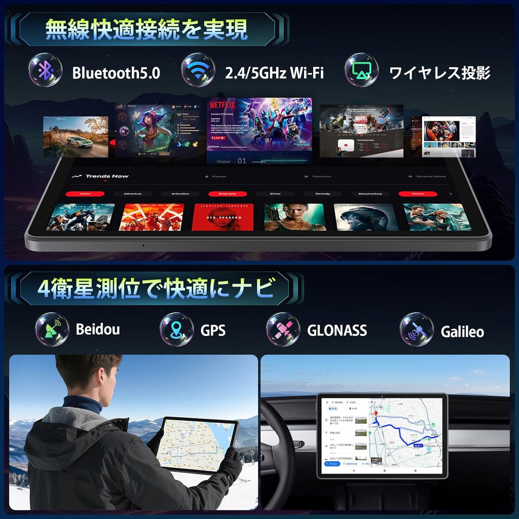 【タブレット 11インチ android16 】Rebecco M70 アンドロイド16 タブレット wi-fiモデル T7250チップ RAM20GB+ROM128GB Android Tablet 11インチ 90Hz/Gemini AI/顔認識/GPS搭載/Widevine L1/無線投影/FMラジオ 8000mAh 18W急速充電 GMS/TELEC認証