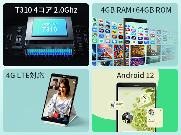 HeadWolf Fpad2 タブレットPC 8インチ Android 13 SIMフリー 【新品・激安セール】