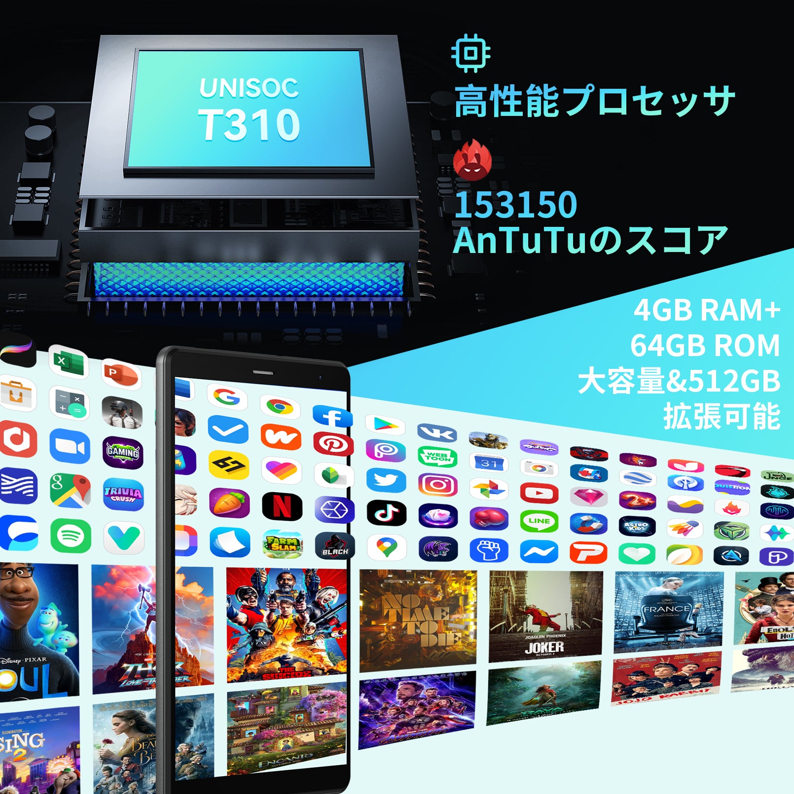 HeadWolf Fpad2 タブレットPC 8インチ Android 13 SIMフリー 【新品・激安セール】